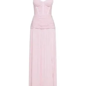 linen sage green dress Sorelle Dress Sage Green – Long Linen & Crepe Dress
